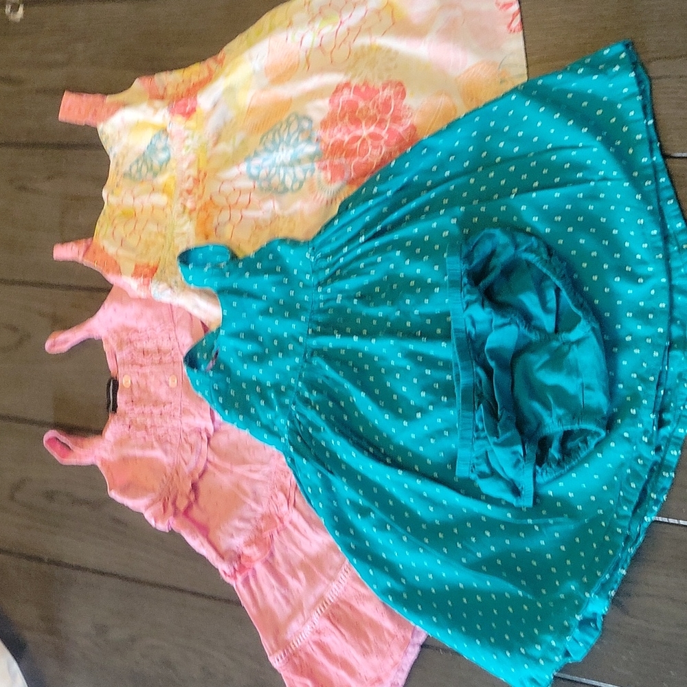 3 Toddler Girls Summer Dresses sizes 18-24mths